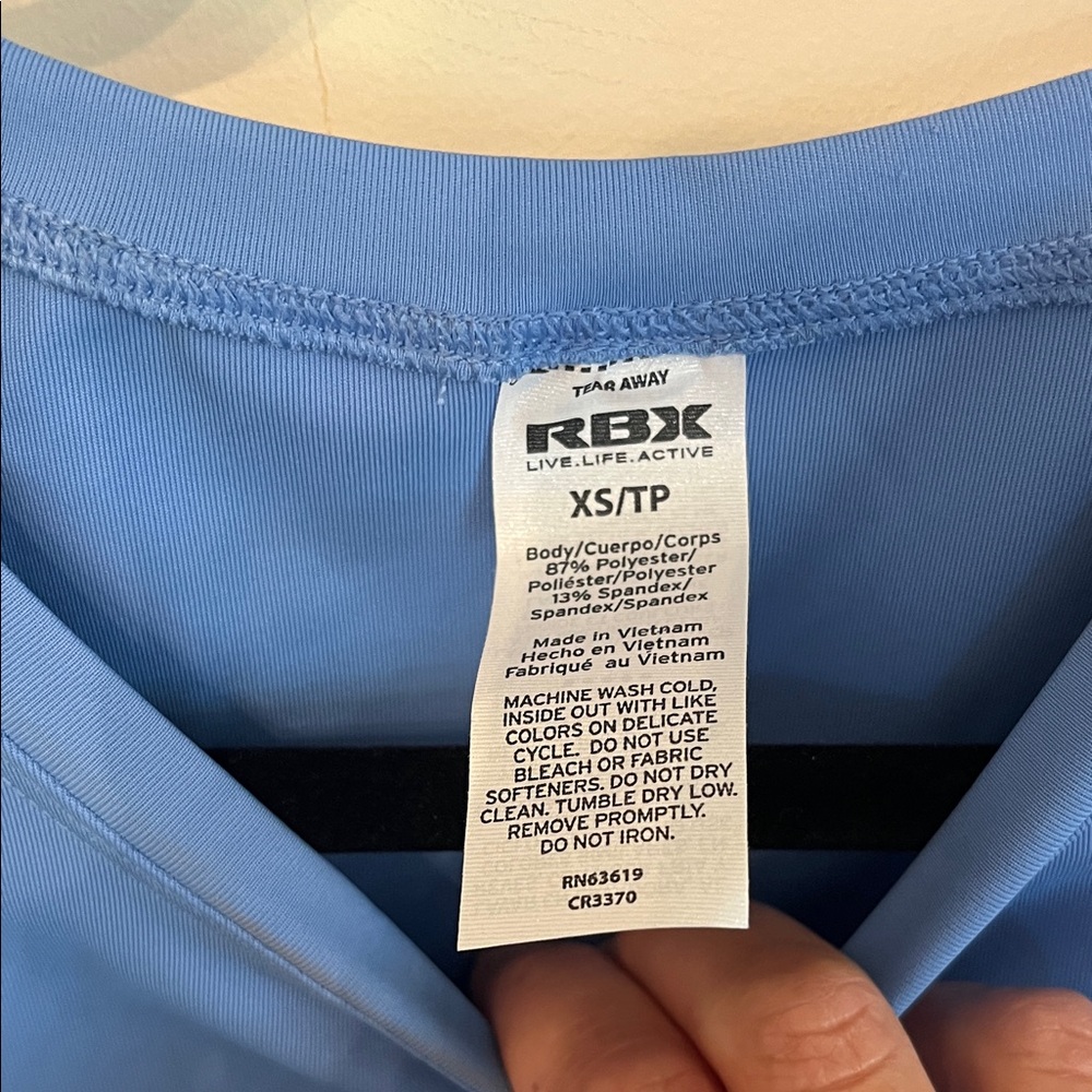 RBX Women's Light Blue Muscle Tee - Picture 2 of 4